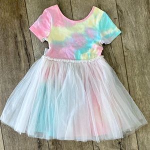 Tie Dye Short Sleeve Dress